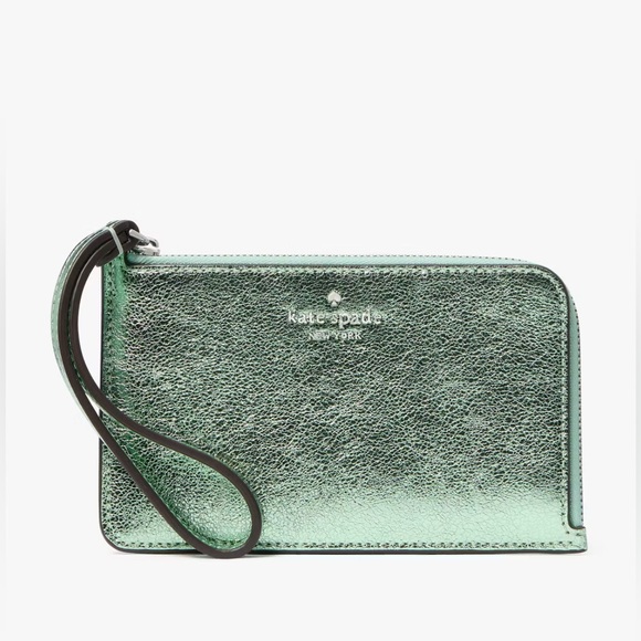 Kate Spade Lucy Metallic L-Zip Wristlet - Picture 4 of 6